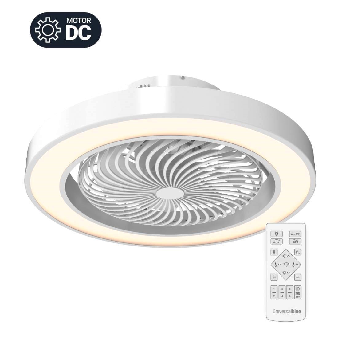 Ventilador de techo Universal Blue XALOC 7048W DC 48cm